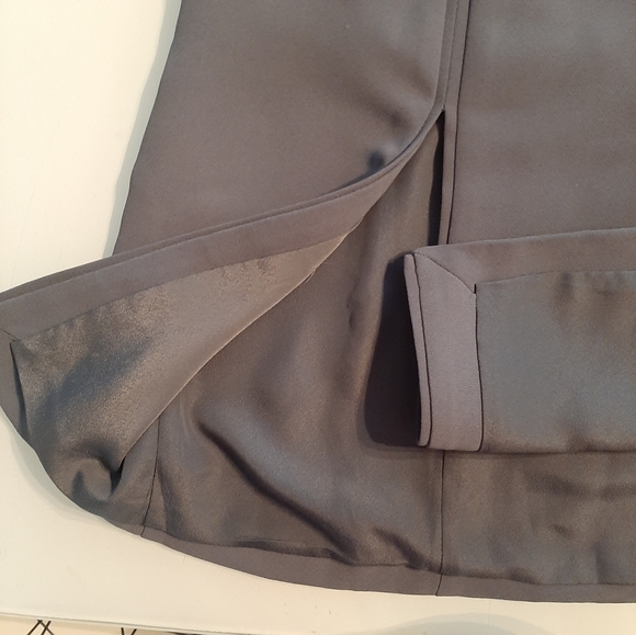 REISS Ennis Split Side skirt in Kingfisher - Picture 5 of 8